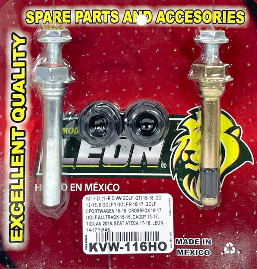 KIT F.D. (1) R.D VW GOLF, GTI 15-18, CC 12-16, E GOLF Y GOLF R 15-17, GOLF SPORTWAGEN 15-16, CROSSFOX 16-17, GOLF ALLTRACK 15-16, CADDY 16-17, TIGUAN 2018, SEAT ATECA 17-18, LEON 14-17, AUDI A3 14-20, A3 QUATTRO 15-18, Q2 2018, TT QUATTRO 16-20, S3 15-16 8849 D1633 8989 D1760 KC116