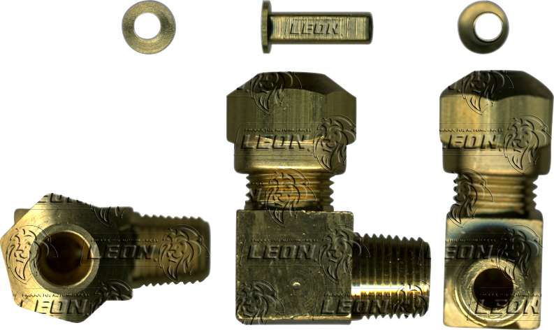 CONEXION FRENOS DE AIRE PARA TUBO DE NAILON CODO MACHO (4469F) ØE DE TUBO: 3/8 R. DE TUBO: 1/4