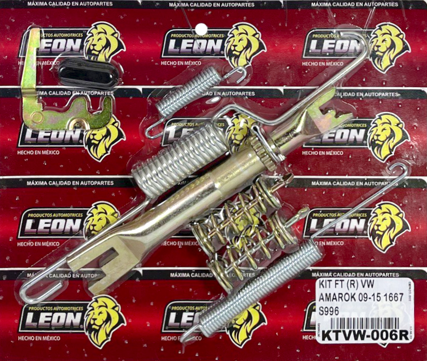 KIT FRENO TAMBOR (R) VW AMAROK 09-15 1667 S996 (2H0698545A) KT006R