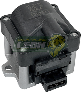 BOBINA ENC. (6N0905104, TEMIC 070322) VW SEDAN 96-03 F.I., GOLF Y JETTA A3 2.0L 96-98, DERBY 1.8, 2.0.L 95-09,  COMBI 1.8L, EUROVAN 2.5L 02-03 “CUADRADA” 3T. T/O.