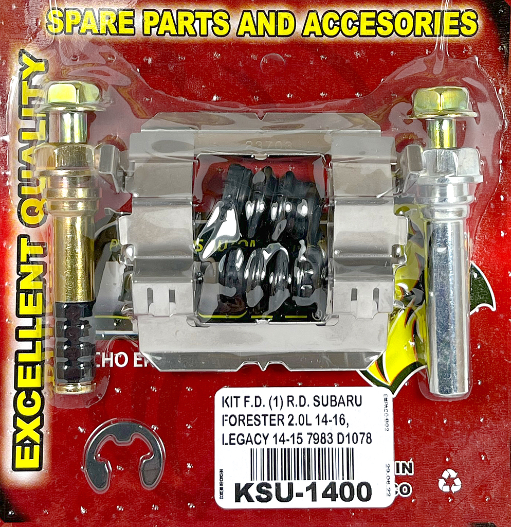 KIT F.D. (1) R.D. SUBARU FORESTER 2.0L 14-16, LEGACY 14-15 7983 D1078 KC1400