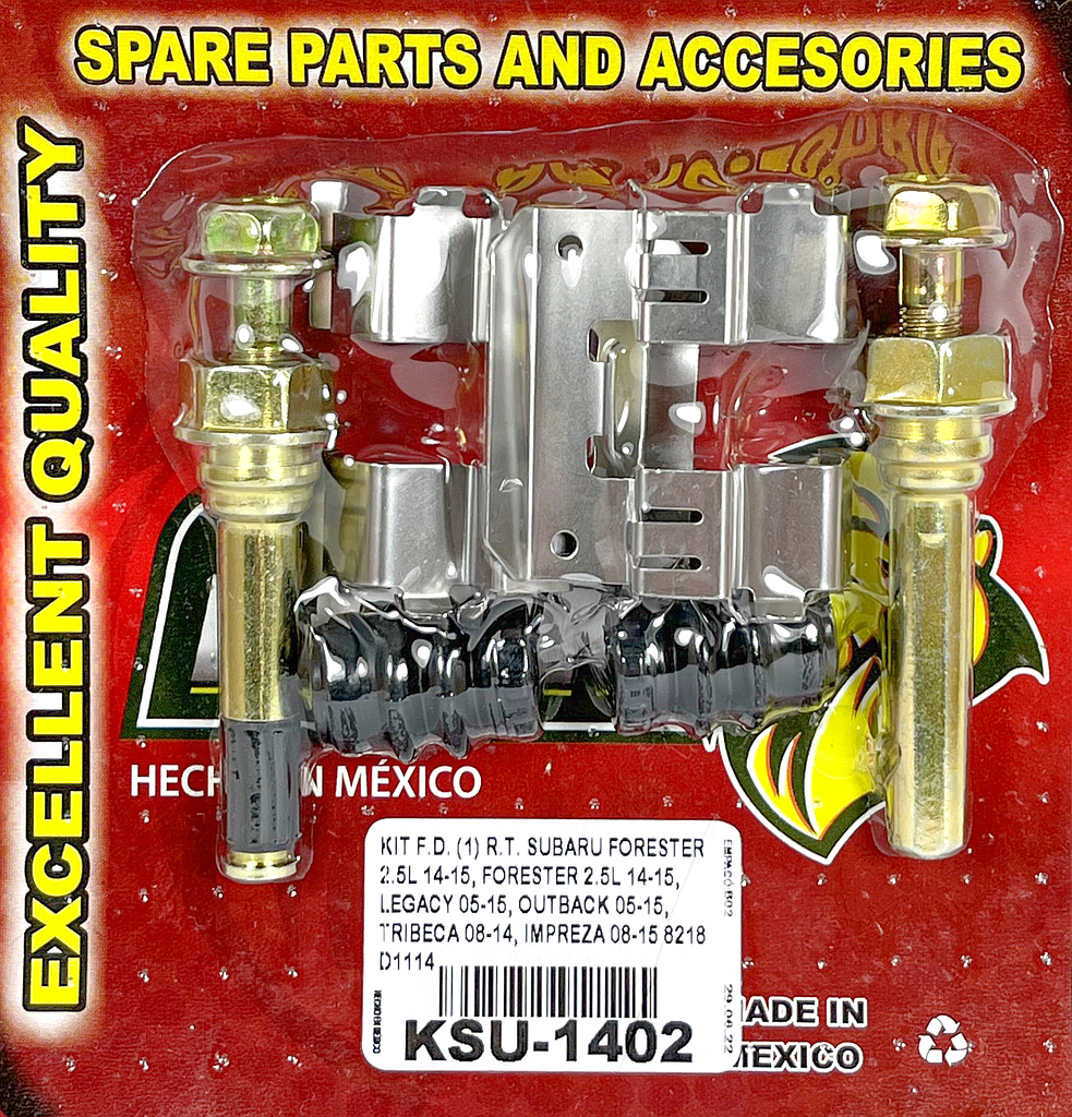 KIT F.D. (1) R.T. SUBARU FORESTER 2.5L 14-15, LEGACY 05-15, OUTBACK 05-15, TRIBECA 08-14, IMPREZA 08-15 8218 D1114 KC1402