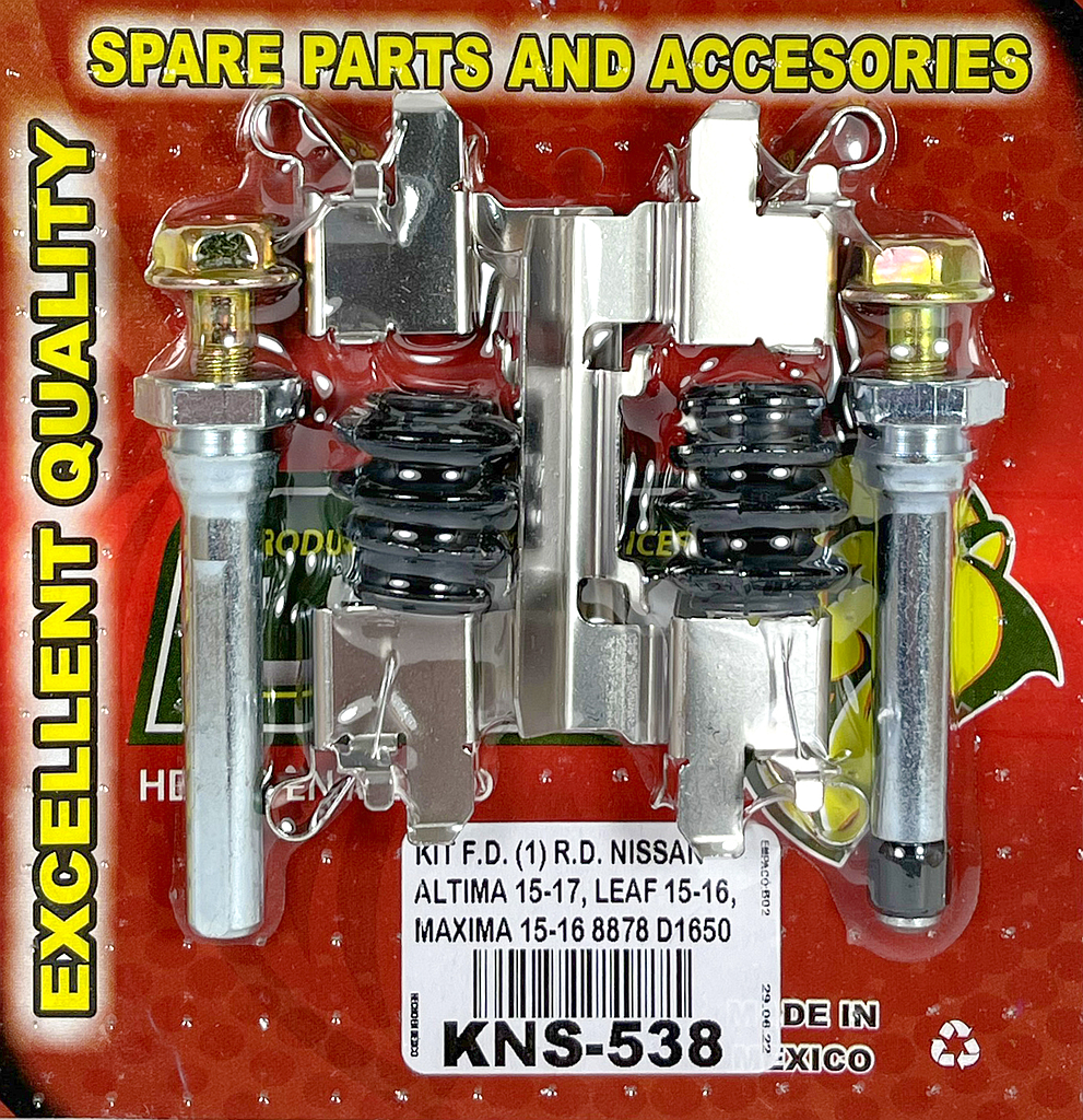 KIT F.D. (1) R.D. NISSAN ALTIMA 15-17, LEAF 15-16, MAXIMA 15-16 8878 D1650 KC538