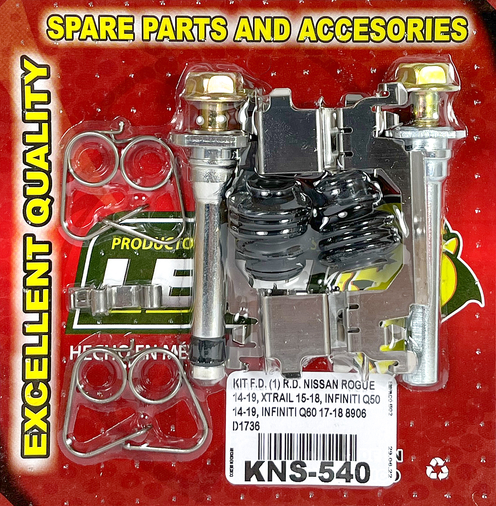 KIT F.D. (1) R.D. NISSAN ROGUE 14-19, XTRAIL 15-18, INFINITI Q50 14-19, INFINITI Q60 17-18 8906 D1736 (KC540, JC137C)