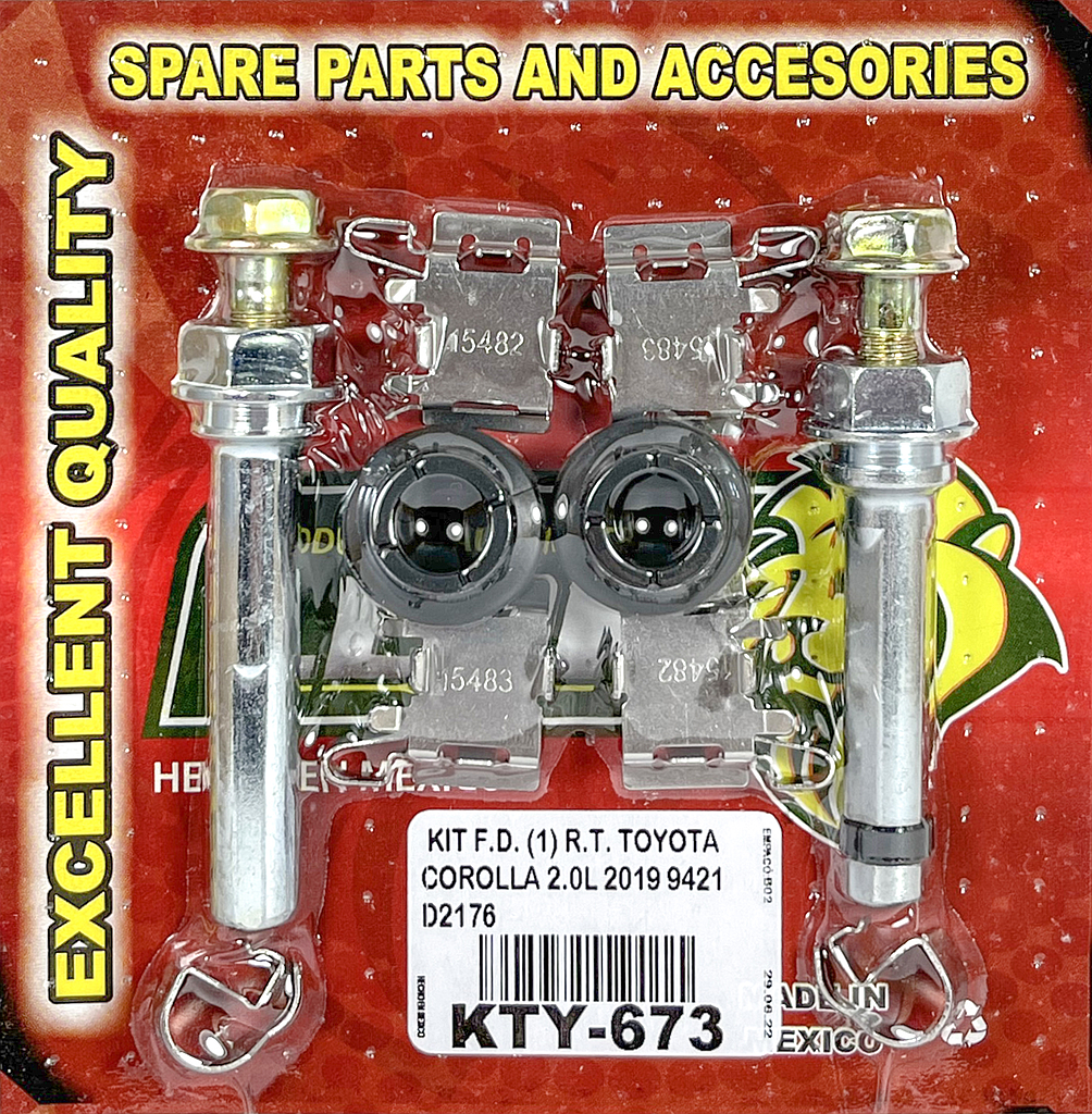 KIT F.D. (1) R.T. TOYOTA COROLLA 2.0L 19-12, 1.8L 19-22, PRIUS PRIME 20-22, RAV4 19-22, VENZA 21-22, CAMRY 18-22, CHR 20-21, AVALON 19-21, LEXUS ES 350 19-22 9421 D2176 KC673