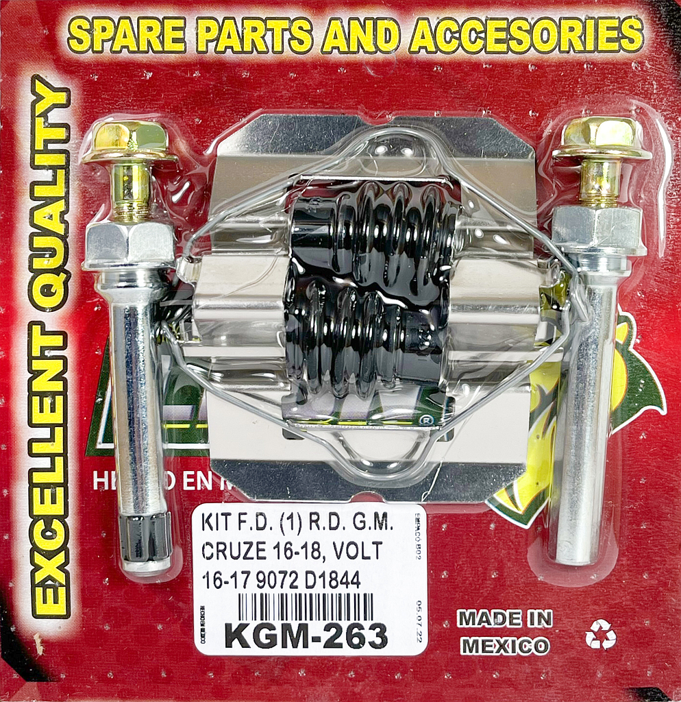 KIT F.D. (1) R.D. G.M. CRUZE 16-18, VOLT 16-17 9072 D1844 KC263