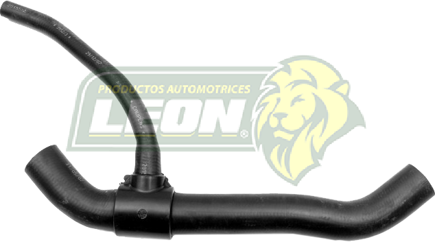 MANGUERA (5211101) RAD. INF. FORD RANGER V6 3.0L 98-03, MAZDA B3000 3.0L 98-03 (62406, 72021, 22351, 2L5Z8286AA, 2L5Z8286AB, F87Z8286AA) ALTO: 28 cm, LARGO: 51 cm, ØI: 15 mm, ØE: 35 mm