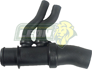 MANGUERA RAD. INF. FORD BRONCO V8 5.8L 93-96, E-150 ECONOLINE 5.0L 94-96, 5.8L 94-96, CLUB WAGON 5.0L 94-96, 5.8L 94-96, E-250 ECONOLINE 5.8L 94-96, E-350 ECONOLINE 5.8L 94-96, CLUB WAGON 5.8L 94-96, F-150 5.8L 94-96, F-250 5.8L 94-97, F-350 5.8L 94-97 (62843, 22401, 71735) ALTO: 18 cm, LARGO: 23 cm, ØI: 42 mm, ØE: 43 mm