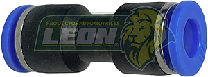 CONECTOR o CONEXIÓN RAPIDA P/MANGUERA TUBING o POLIFLO NAILON RECTO 1/4