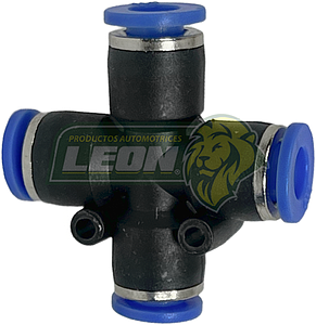 CONECTOR o CONEXIÓN RAPIDA P/MANGUERA TUBING o POLIFLO NAILON EN X 1/4