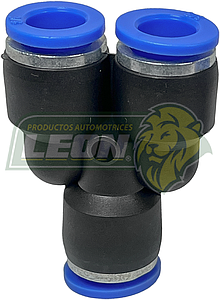 CONECTOR o CONEXIÓN RAPIDA P/MANGUERA TUBING o POLIFLO NAILON EN Y 3/8