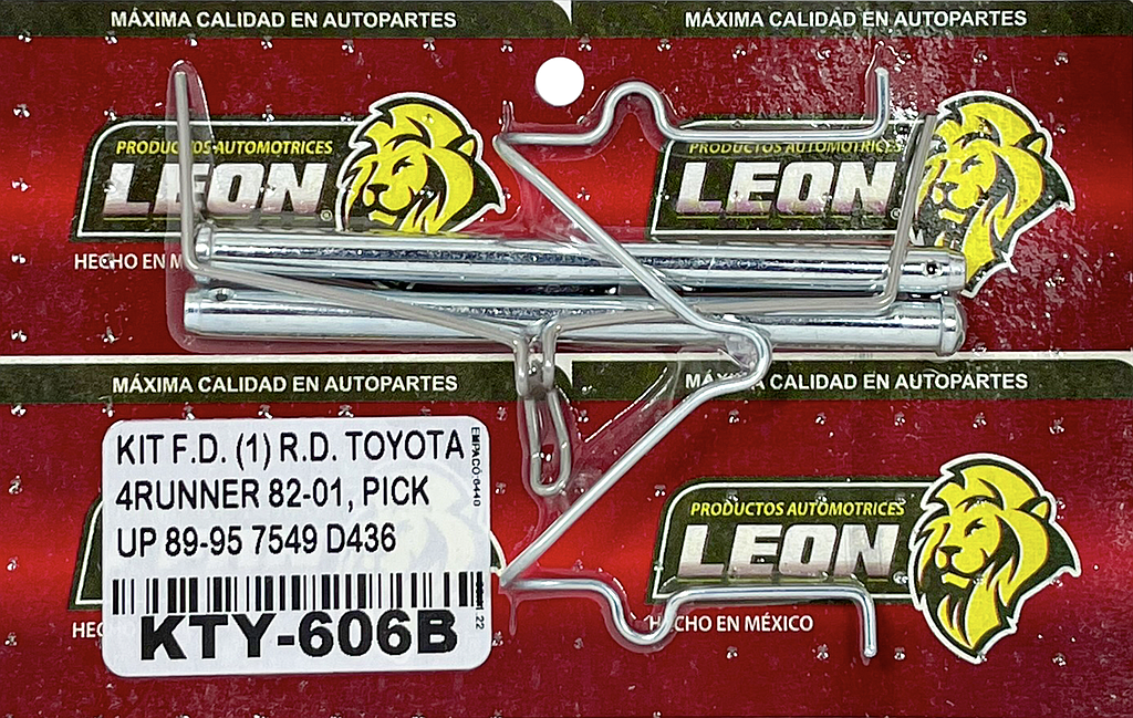 KIT F.D. (1) R.D. TOYOTA 4RUNNER 82-01, PICK UP 89-95 7549 D436 KC606B