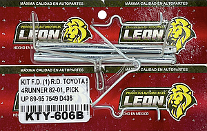 KIT F.D. (1) R.D. TOYOTA 4RUNNER 82-01, PICK UP 89-95 7549 D436 KC606B