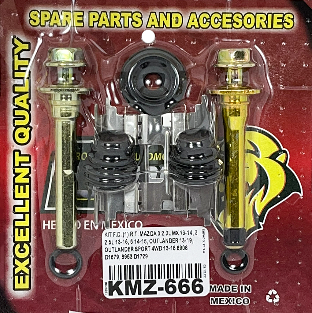 KIT F.D. (1) R.T. MAZDA 3 2.0L MX 13-14, 3 2.5L 13-16, 6 14-15, MITSUBISHI OUTLANDER 13-19, OUTLANDER SPORT 4WD 13-18 8908 D1679, 8953 D1729 KC666