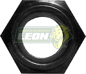 TUERCA PIÑON DINA 531 INSERTO NAILON 1” 1/8-18H. LL. 1” 5/8 (T-24, 09-120)