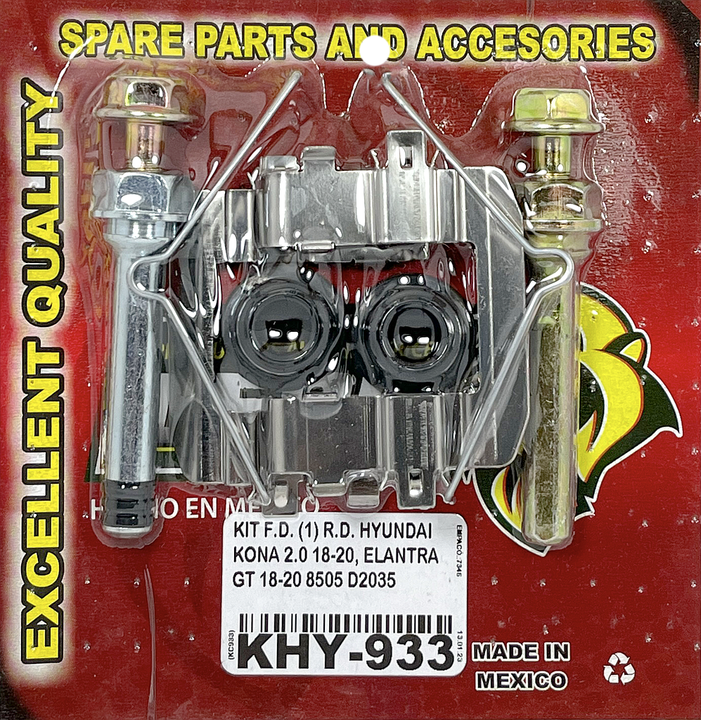 KIT F.D. (1) R.D. HYUNDAI KONA 2.0L 18-20, ELANTRA GT 18-20 8505 D2035 KC933