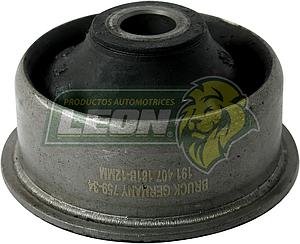 BUJE HORQUILLA SUSPENSION VW GOLF A2 87-92, JETTA A2 85-92, A3, DERBY, SEAT CORDOBA 01-02, IBIZA 01-02 “PLATILLO CON CEJA” ØI: 12mm (ACERO-HULE REFORZADO) BRUCK