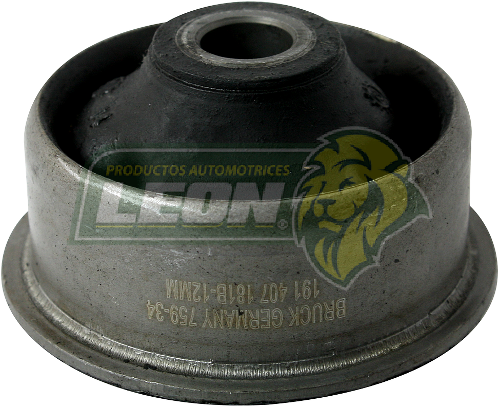 BUJE HORQUILLA SUSPENSION VW GOLF A2 87-92, JETTA A2 85-92, A3, DERBY, SEAT CORDOBA 01-02, IBIZA 01-02 “PLATILLO CON CEJA” ØI: 12mm (ACERO-HULE REFORZADO) BRUCK