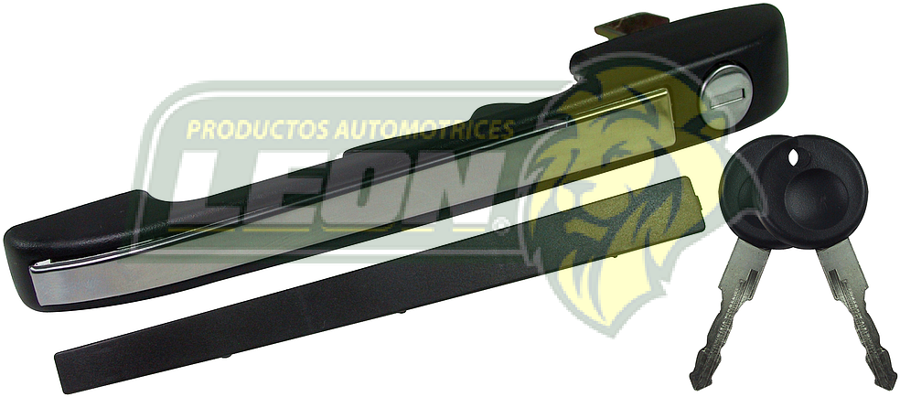 MANIJA EXTERIOR PUERTA DELANTERA GOLF A2 1.8L 88-92, JETTA A2 1.8L 88-92, CARIBE 1.6, 1.8L 77-87, ATLANTIC 1.7L, 1.8L 81-87 c/LLAVE (L) DOBLE MOLD. T/ORIGINAL