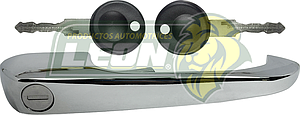 MANIJA EXTERIOR PUERTA DELANTERA VW COMBI 1.6L 89-01, 1.8L 74-89 T2 T2A C/LLAVE CROMO ELLEN BRASIL