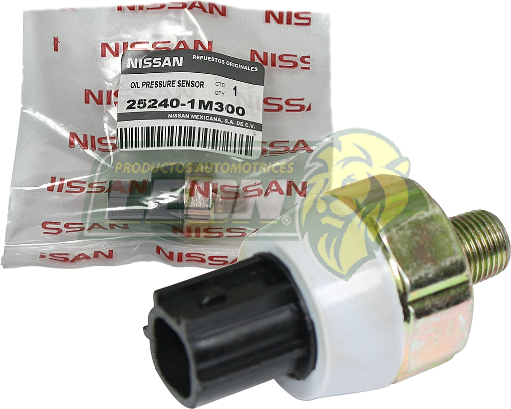 BULBO ACEITE NISSAN TSURU III, B15, NP300 2.5L DIESEL, TIIDA 1.8L, SENTRA B15, URVAN 03-05, ALTIMA 02-08, NV250 13-15, 370Z 09-19, KOLEOS 09-16, INFINITY M37/56 12-13, (PRESION DE 0.15 BAR) (252404M400, 252404M40E) 1T. T/O