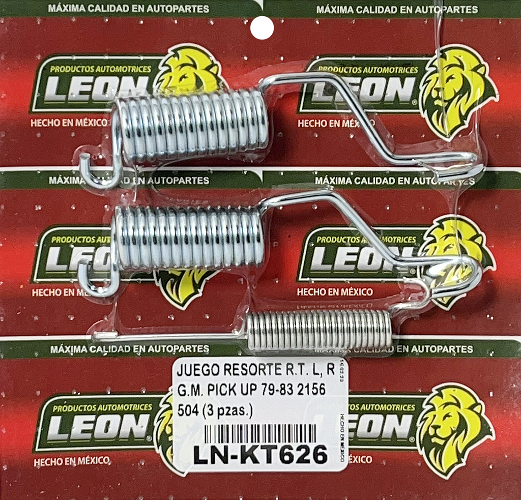 JUEGO RESORTE R.T. L, R G.M. PICK-UP 79-83 2156 504 (3 pzas.)