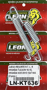 JUEGO RESORTE R.T. L. R HYUNDAI TUCSON 10-15, HYUNDAI IX35 2015 1647 993 (2 pzas.)