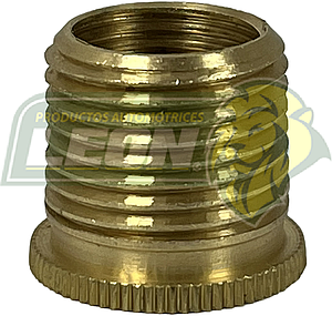 CASQUILLO 14x1.25x3/8 NPTx 17 mm LATON