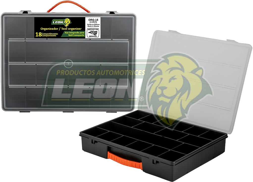 ORGANIZADOR 14” CON 18 COMPARTIMENTOS DE LARGO: 36 cm, ALTO: 6 cm, FONDO: 28 cm (11825)