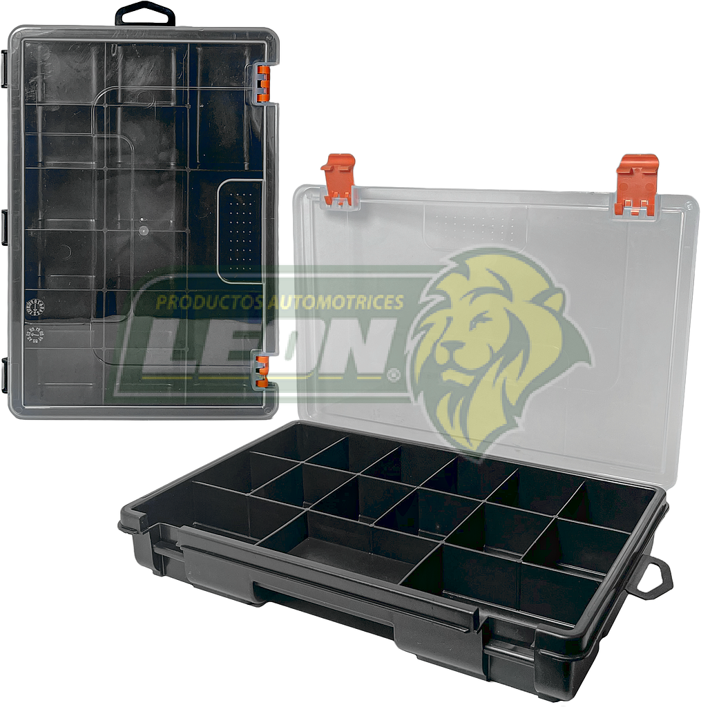 ORGANIZADOR 11” CON 15 COMPARTIMENTOS DE LARGO: 15 cm, ALTO: 4 cm, FONDO: 15 cm, (DIMENSIONES DEL MUEBLE LARGO 28 cm, ALTO: 4.5 cm, FONDO: 18 cm) (19896)