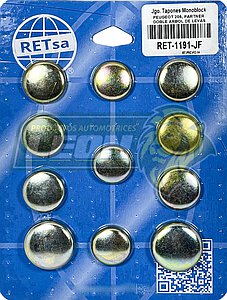 JUEGO SELLO MONOBLOCK PEUGEOT 206, PARTNER DOBLE ARBOL DE LEVAS FIERRO