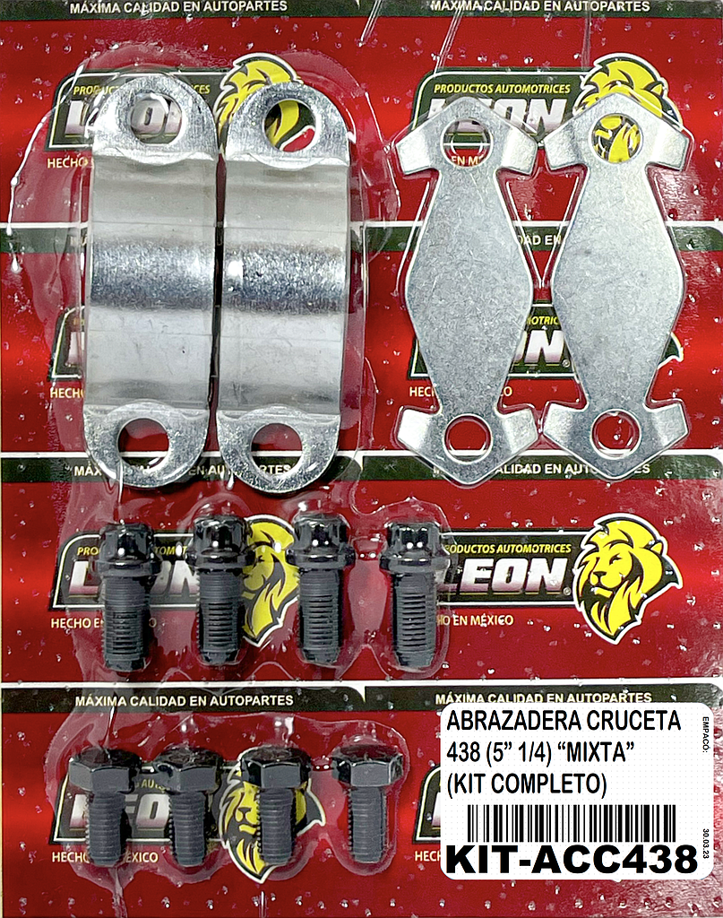 ABRAZADERA CRUCETA 438 (5” 1/4) “MIXTA” (KIT COMPLETO)