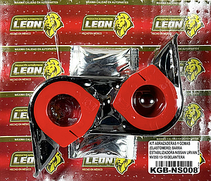 KIT DE ABRAZADERAS Y GOMAS (ELASTOMERO) BARRA ESTABILIZADORA NISSAN URVAN NV350 13-19 DELANTERA