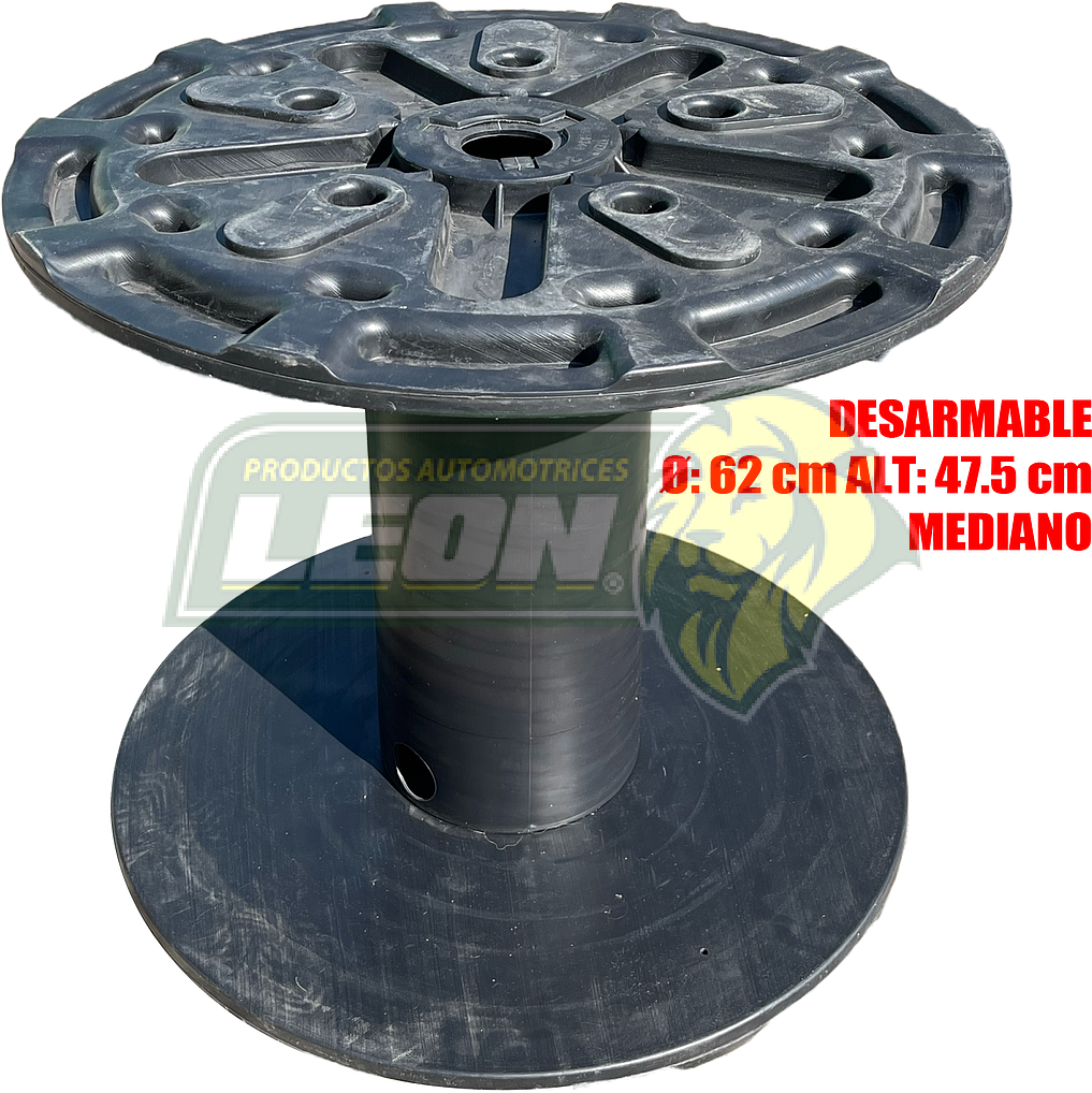 CARRETE PLASTICO P/MANGUERA Ø: 62 cm ALT: 47.5 cm MEDIANO (RECICLADO)