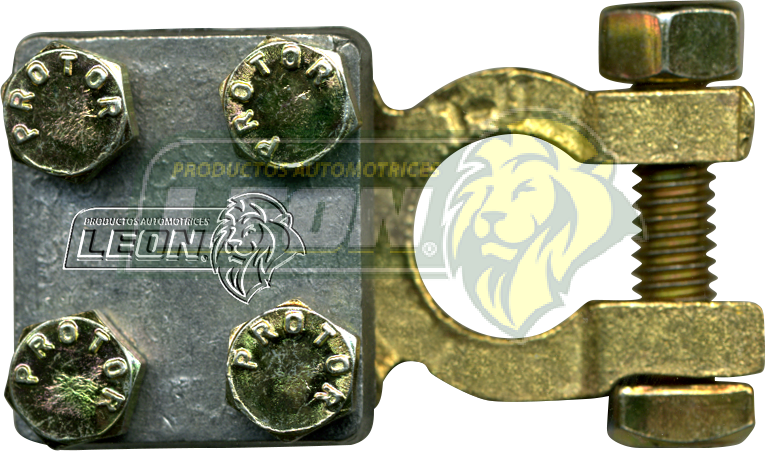 TERMINAL BATERIA PLACA UNIVERSAL DE CUATRO TORNILLOS (PLACA DE ALUMINIO)
