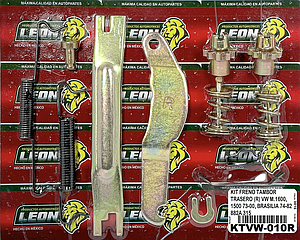 KIT FRENO TAMBOR TRASERO (R) VW M.1600, 1500 73-00, BRASILIA 74-82 882A 315