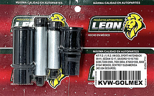 KIT F.D. (1) R.D. VW GOL SPORT HATCHBACK 09-11, SEDAN 12-17, SAVEIRO 10-16 7183 D280,72X9 D569,  7569 D694, 8768 D1556, 8868 D1641 MEXICO, CENTRO Y SUDAMERICA (NO USA SEGUROS)