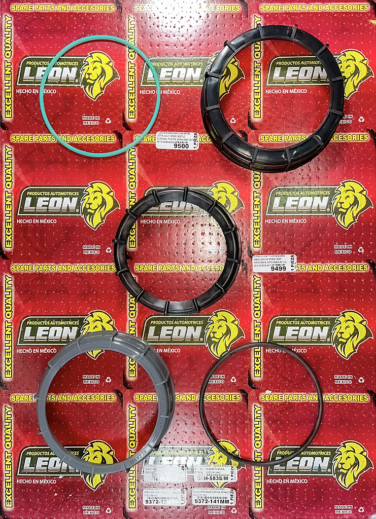 MUESTRARIO DE TUERCAS Y O-RINGS o SELLOS P/TANQUES Y BOMBAS DE GASOLINA VARIOS (TABLA 3)