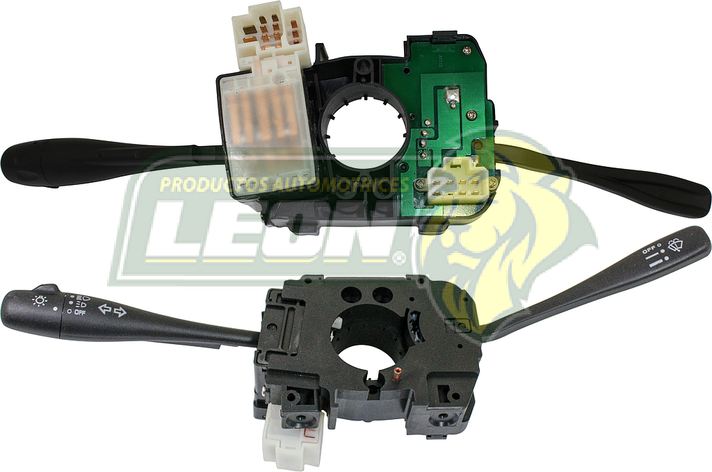 PALANCA DIRECCIONALES, LIMPIADORES Y CAMBIO DE LUZ NISSAN TSURU III 92-17 1.6L, PICK-UP D21 2.4L 94-08 (DIR. 8T.+3T., LIMP. 7T.) “3 PASOS DE VELOCIDAD” BRUCK