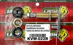 KIT EJE LIMPIADOR PARABRISAS VW SEDAN TODOS (R) (ROSCA DE LATÓN)
