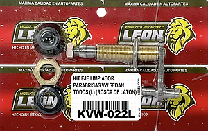 KIT EJE LIMPIADOR PARABRISAS VW SEDAN TODOS (L) (ROSCA DE LATÓN)