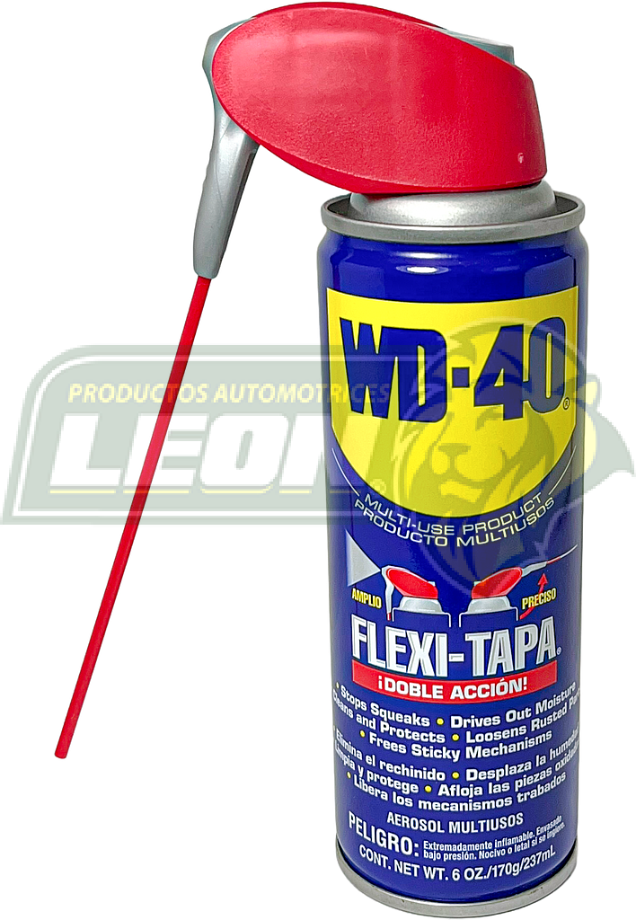 AFLOJATODO  WD-40 6 oz. = 170 g. CON FLEXI TAPA