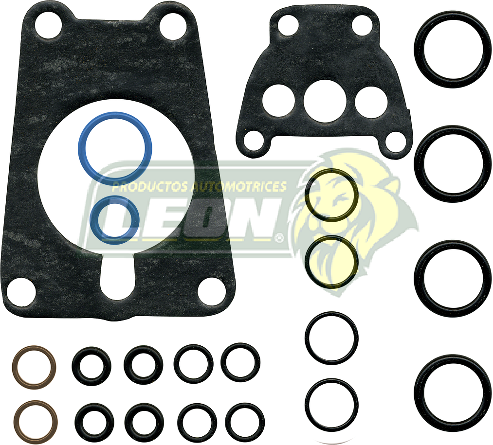 JUNTA CUERPO DE ACELERACION NISSAN 1.6L 16V. TSURU III 94-16, 1.6, 1.8, 2.0L 16V. SENTRA, TSUBAME 93-02 (KMPFI-709, MPFI-709) (JGO. c/22 pzas.)