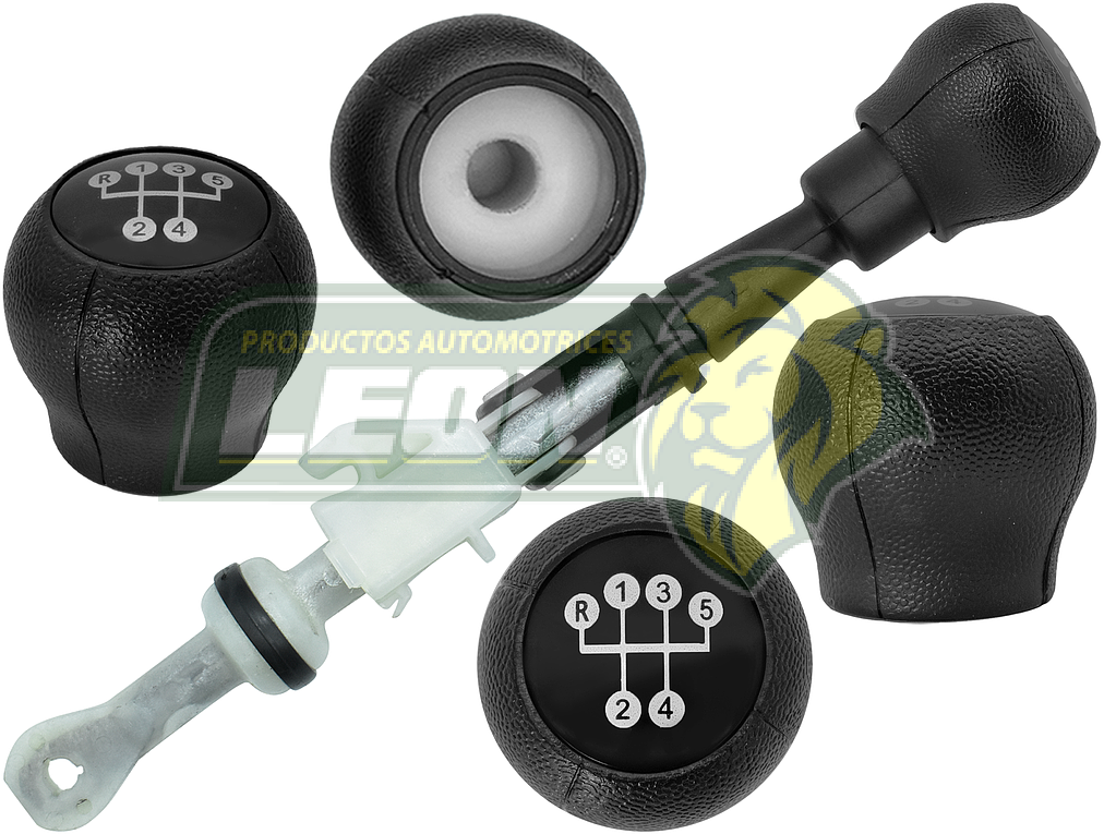 PALANCA VELOCIDADES G.M. CHEVY 94-12, MONZA 94-12 5 Vel. + REVERSA (INCLUYE PERILLA)