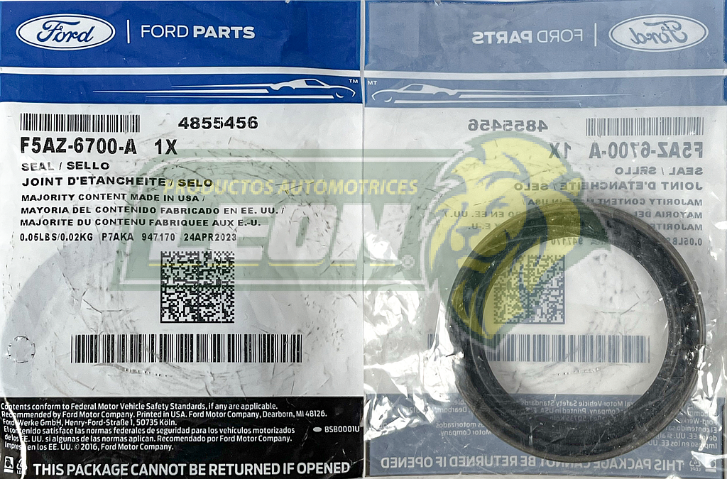 RETEN CIGUEÑAL FORD ESCAPE 3.0L 00-12, F-150 97-10, F-250 97-98, MUSTANG 96-12, EXPLORER 02-10, FUSION 06-12, LINCOLN, MERCURY VARIOS