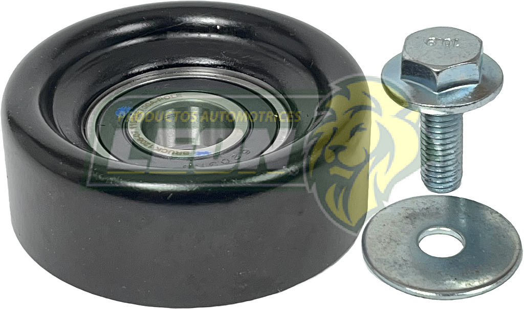 POLEA TENSORA DISTRIBUCION NISSAN SENTRA B16 2.0L 06-12, TIIDA 1.8L 07-18, SENTRA B17 1.8L 13-19 (SOLO POLEA, TORNILLO Y RONDANA)