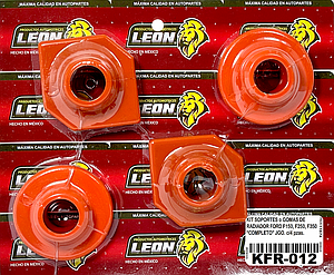 KIT SOPORTES o GOMAS DE RADIADOR FORD F150, F250, F350 “COMPLETO” JGO. c/4 pzas.