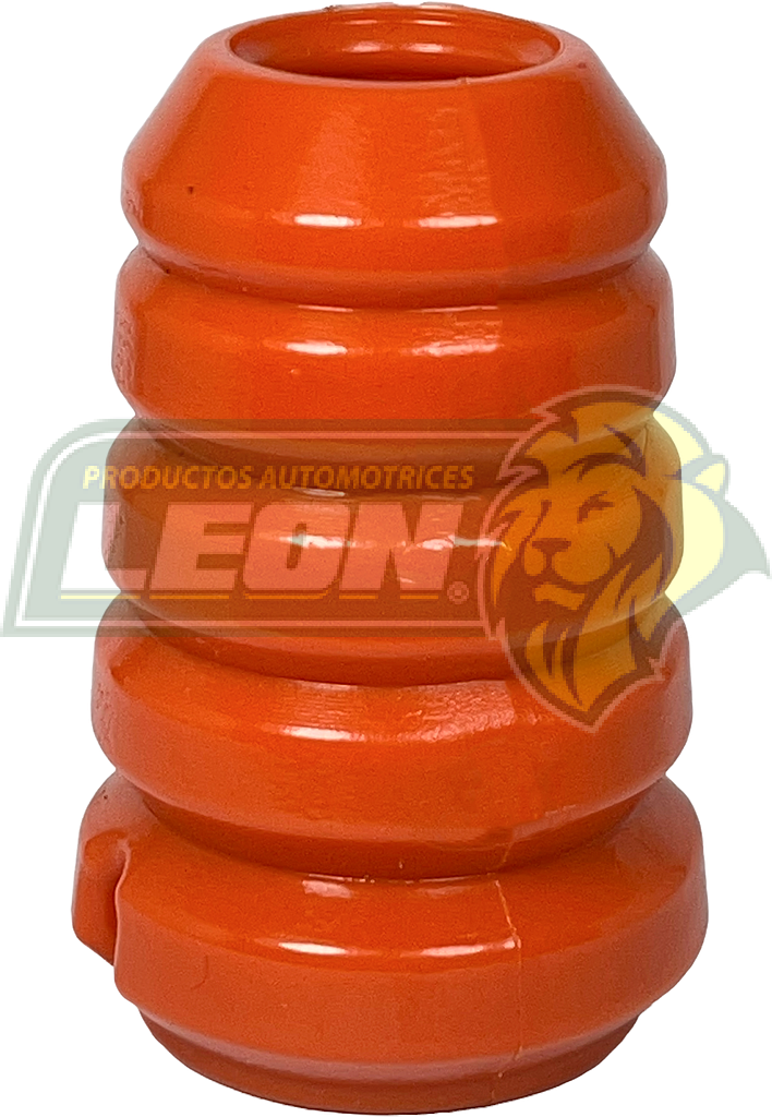 GOMA REBOTE AMORTIGUADOR FORD FIESTA 98-11, IKON 98-11, COURIER 00-08 DELANTERO ØI SUP: 25.47 mm, ØI INF: 23.74 mm, ØE: 57.70 mm, H: 89.24 mm NARANJA