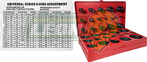 ESTUCHE DE O-RINGS CONT. 32 MED. ESTANDAR = 407 pzas. (3200524, JLU1015, 3200525-2)