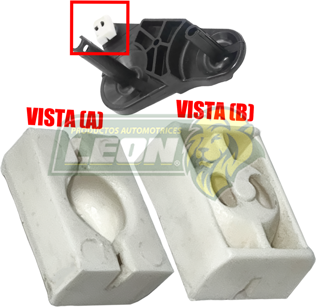BUJE DESLIZADOR PALANCA SELECTOR VW JETTA A5, A6 09-18, GOLF A5, A6, A7 08-21, GOL 09-11, POLO 10-21, BEETLE 12-19, BORA 05-10, PASSAT 08-21 SPORTVAN 11-14, TIGUAN 08-21, VENTO 05-21, VIRTUS 19-21, AUDI A1 11-21, A3 04-21, Q2 17-21, Q3 13-15, TT 11-21, SEAT IBIZA 16-21, LEON 06-21, TOLEDO 05-09 (NAYLON) “PATÍN o TABIQUE” (6Q0711550)